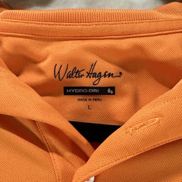 Walter Hagen U.S. Open 2012 Olympic Club Polo Mens L Orange Golf Shirt Dri-Fit - Picture 3 of 5